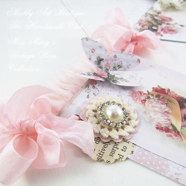 The Handmade Club - June Kit - Miss Marys Vintage Rose Collection at Shabby Art Boutique