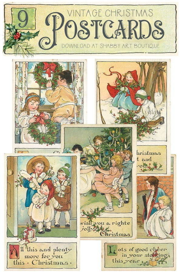 More Beautiful Vintage Postcards to Download and Keep