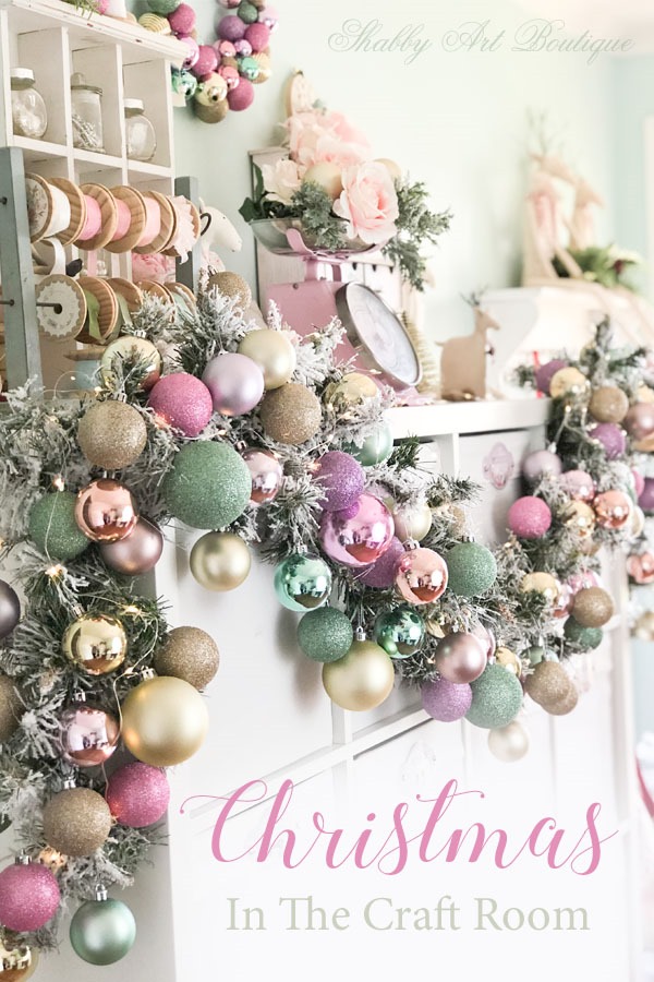 A Christmas Craft Room Tour at Shabby Art Boutique