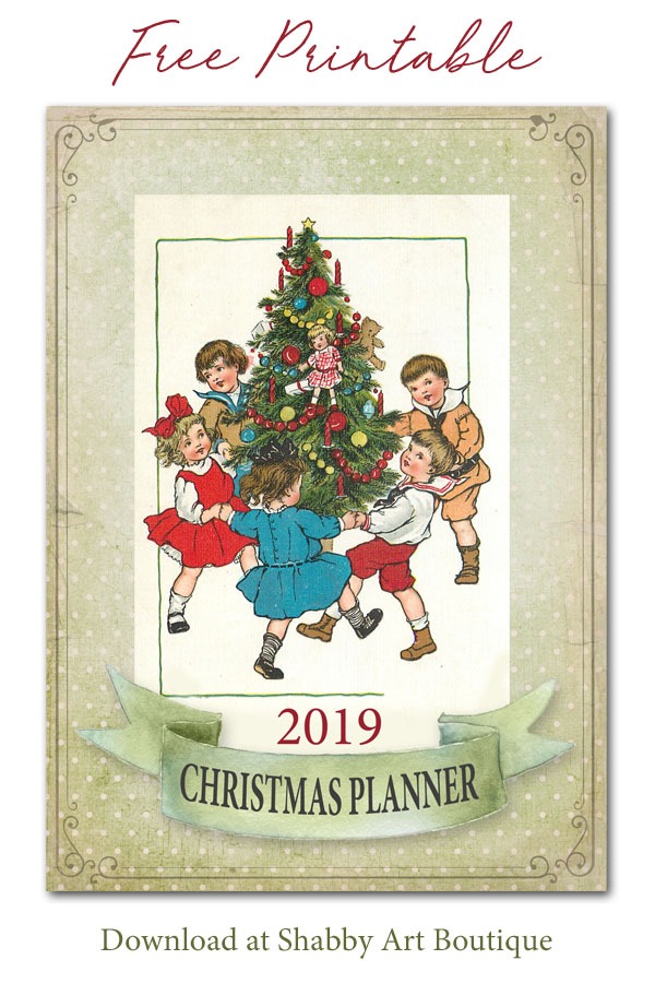 Get this free printable 2019 Christmas Planner at Shabby Art Boutique