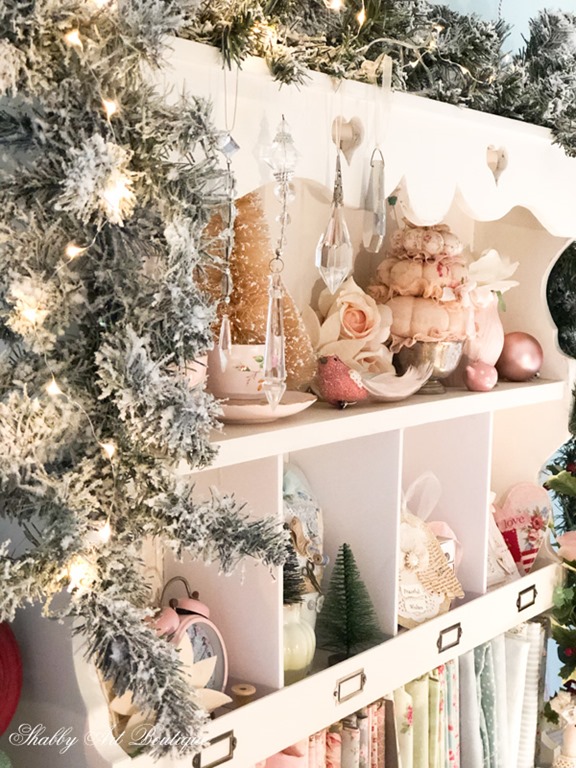 A Christmas Craft Room Night Tour - Shabby Art Boutique