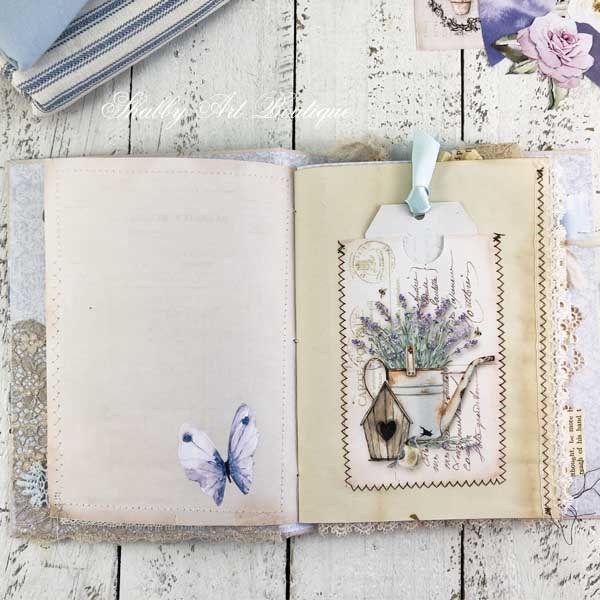 A French Vintage farmhouse journal by Shabby Art Boutique - inside pages