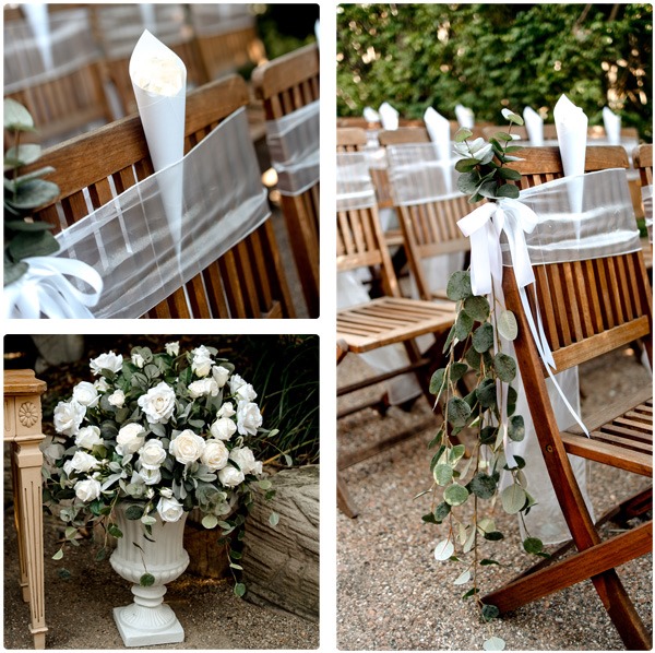 The ceremony flowers