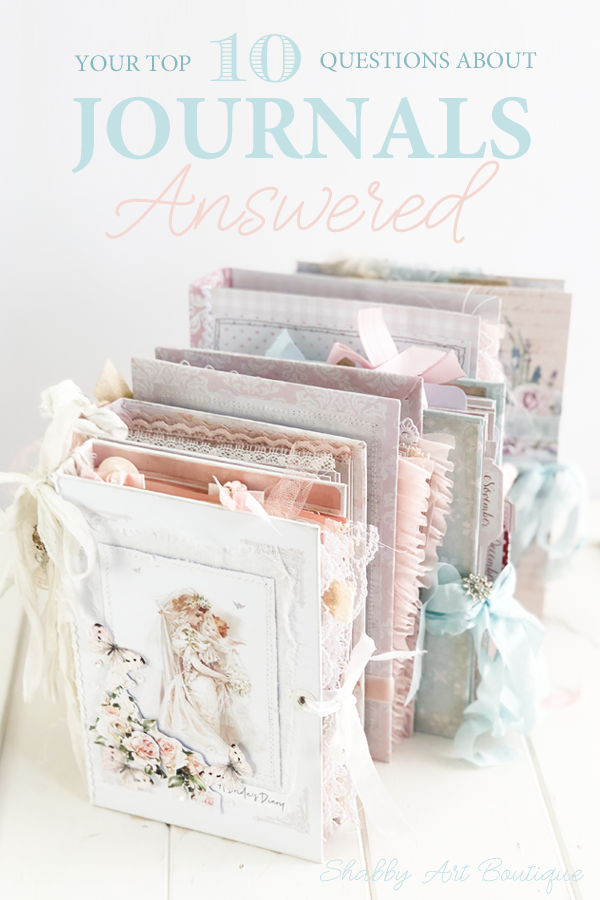 Your Top 10 questions about journals answered for you by Shabby Art Boutique