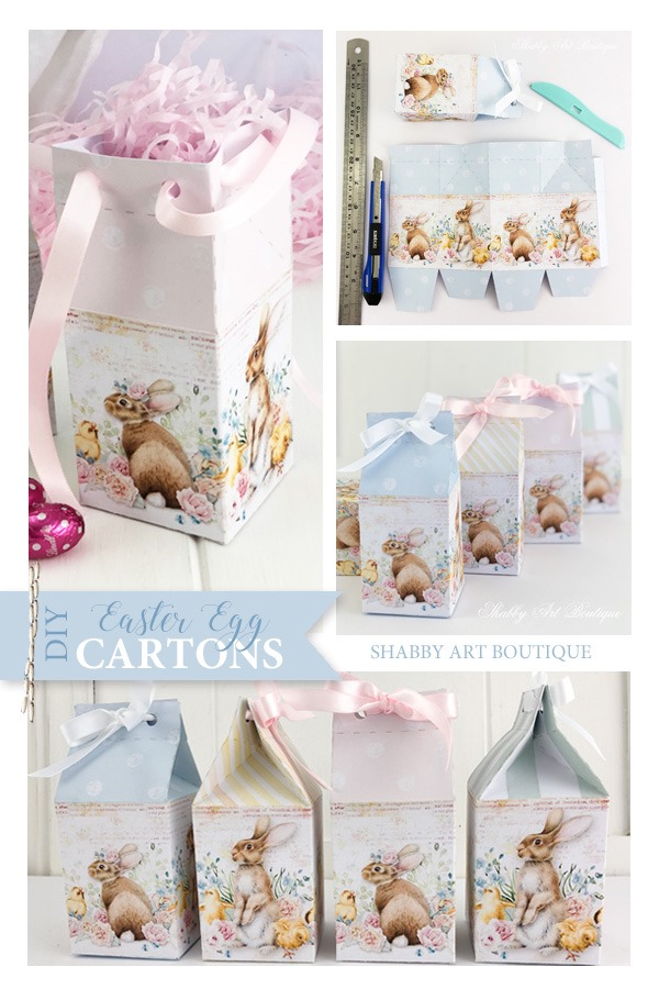 DIY mini Easter egg carton printables by Shabby Art Boutique