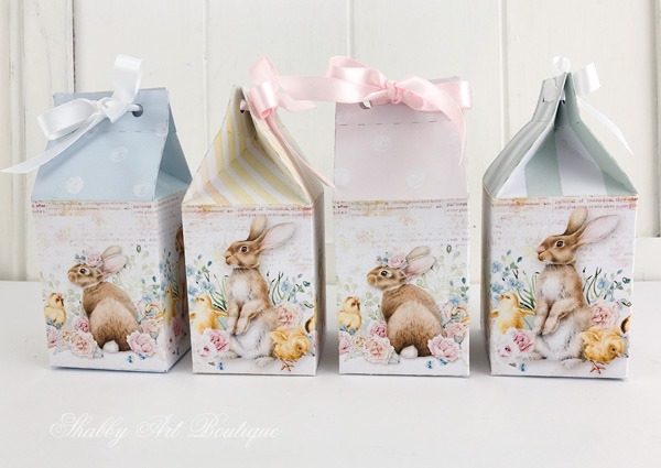 Mini Easter egg carton DIY from the February Handmade Club kit - Shabby Art Boutique