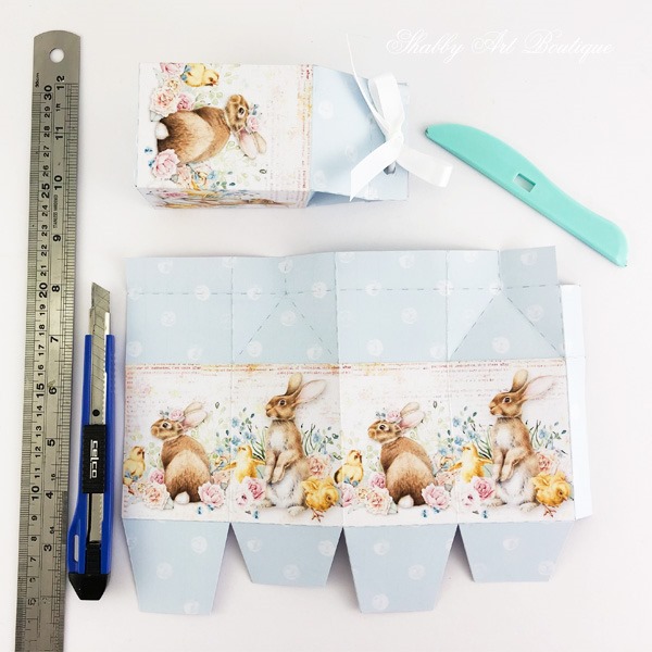 Mini Easter egg carton DIY printable from the February Handmade Ckub kit - Shabby Art Boutique