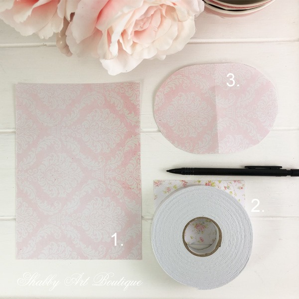 Valentine Paper Hearts Tutorial - step 1 - from Shabby Art Boutique