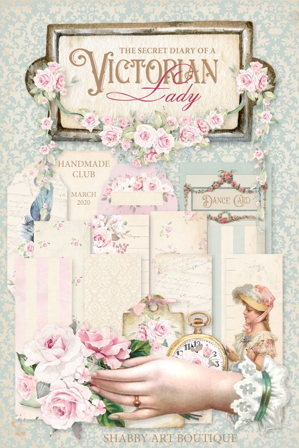 March kit for the Handmade Club - The Secret Diary Of A Victorian Lady - Shabby Art Boutique