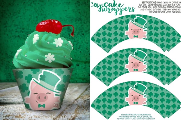 leprechaun-pig-cupcake-wrappers