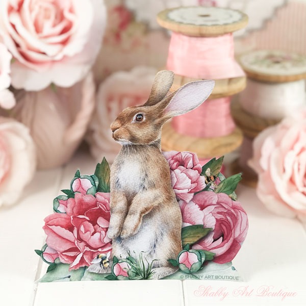 Free bunny printable from Shabby Art Boutique