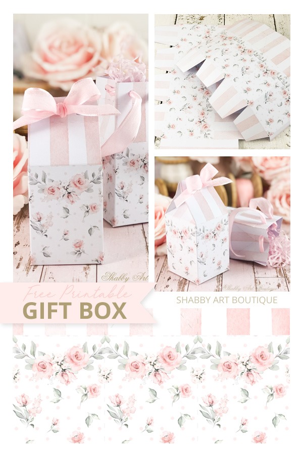 This pretty shabby gift box printable is free to download from Shabby Art Boutique just in time for Mothers Day