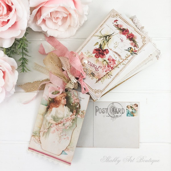 A Year of Vintage Postcards project by Shabby Art Boutique - July Printables