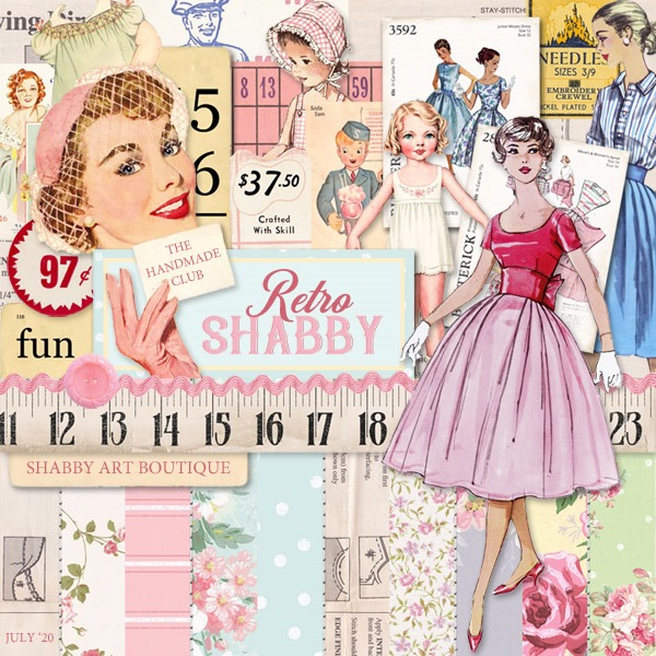 July kit for the Handmade Club at Shabby Art Boutique