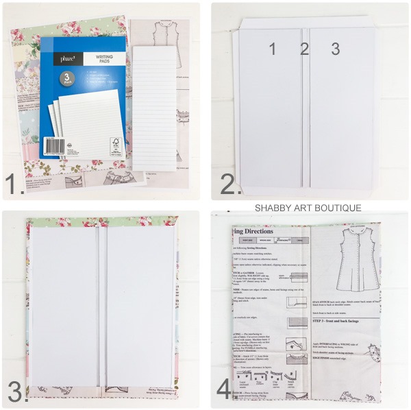 Tutorial for making the retro shabby note pad holder by Shabby Art Boutique