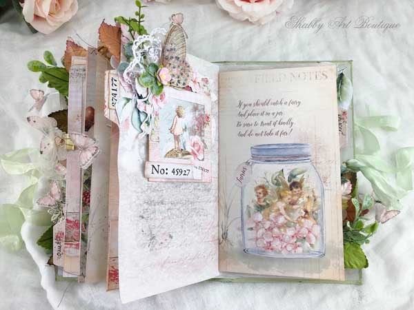 Fairy Floral Books for Baby Card Enchanted Garden Book Insert Glitter Gender Neutral Book Instead Card Pastel Colors Book Poem Request f238