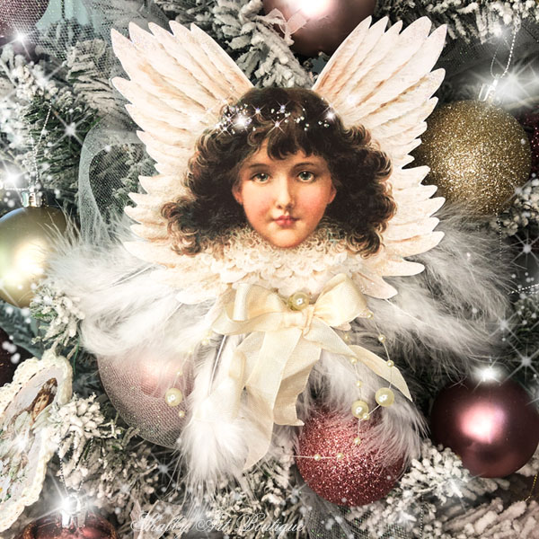 Christmas in December - Retro Angel Ornaments - Little Vintage Cottage