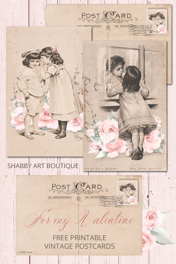 A Year of Vintage Postcards ~ June - Shabby Art Boutique