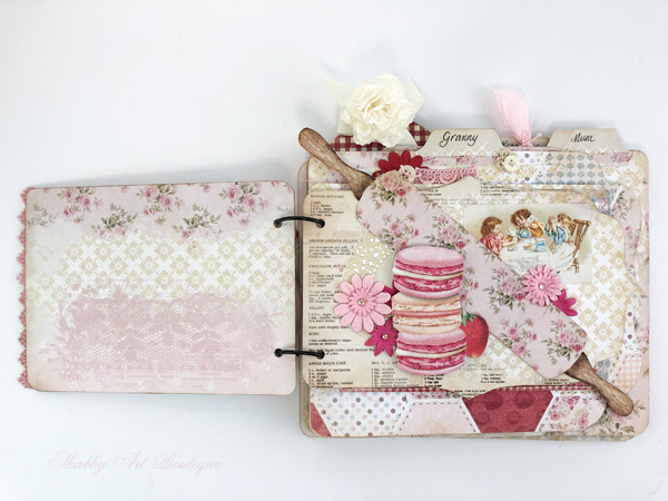 A Family Recipe Book Keepsake - Shabby Art Boutique