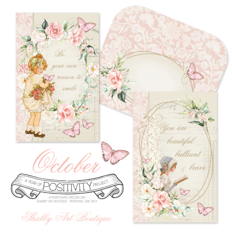 A Year of Positivity Project ~ October Printables - Shabby Art Boutique