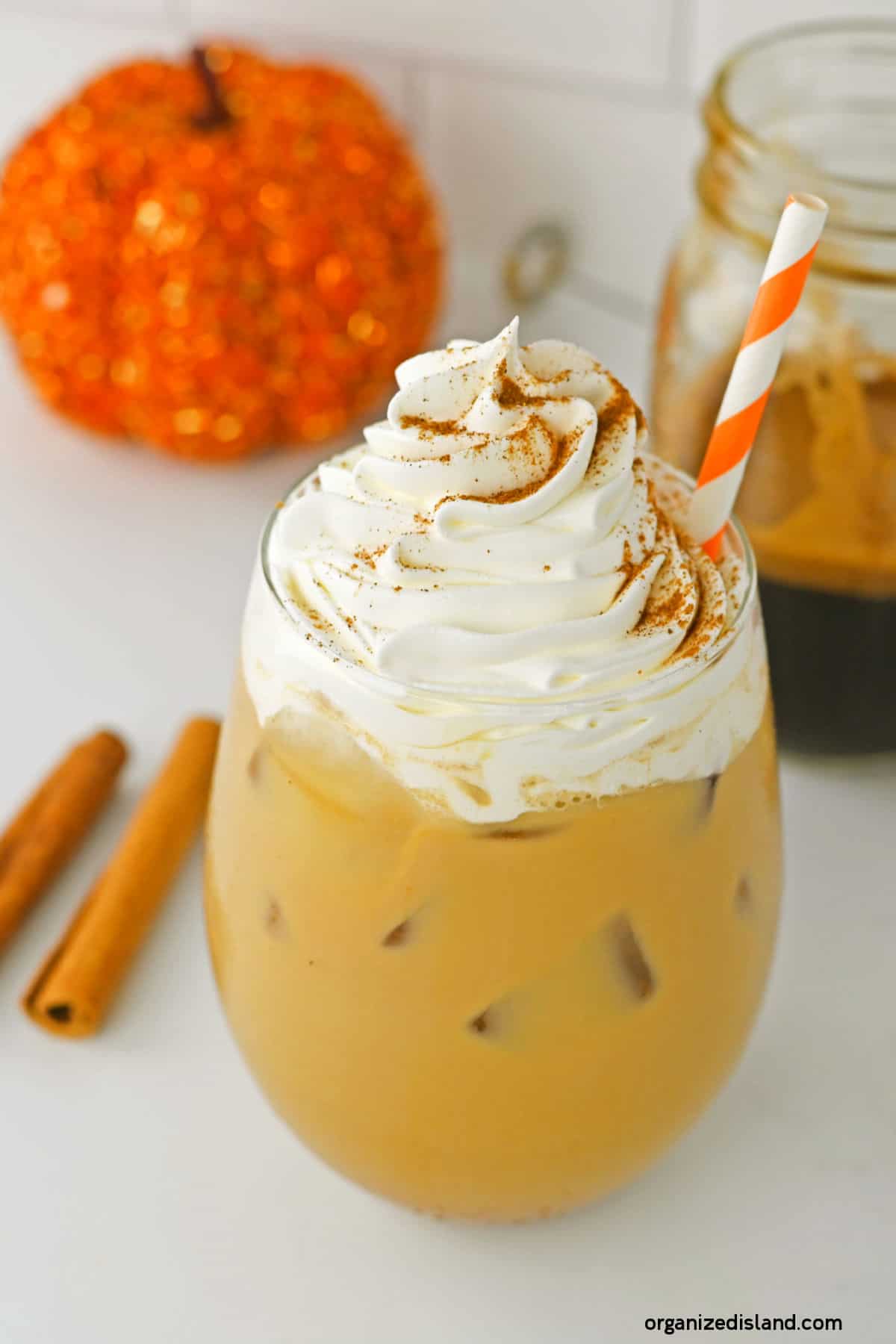 Iced Pumpkin Spice Latte Recipe Shabby Art Boutique