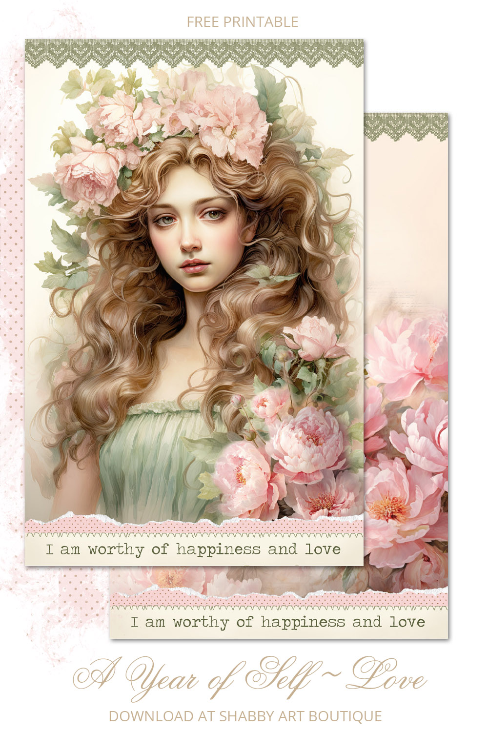 Live Your Life Vintage and Fabulous Quote Instant Download